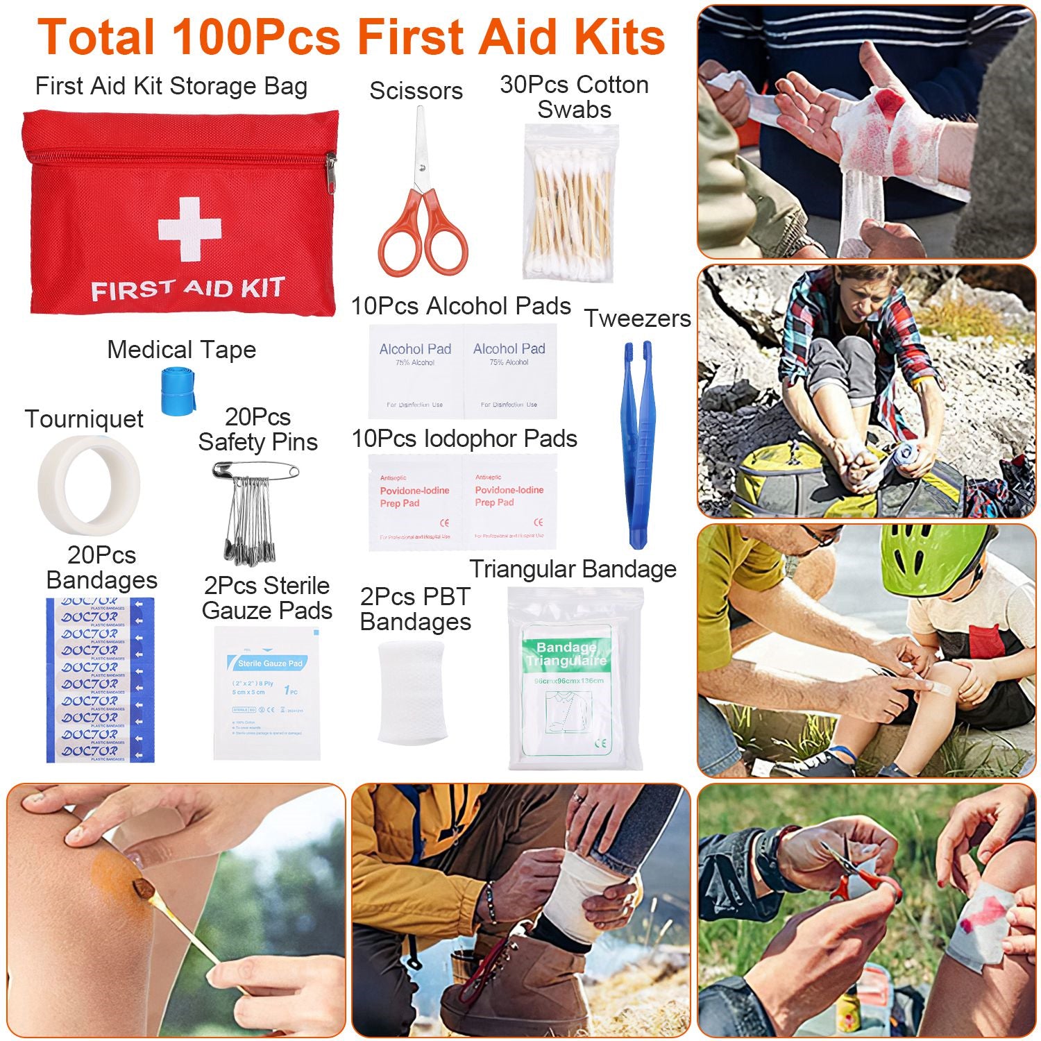 125 in 1 Survival Kits, Gifts for Men, Professional Survival Gear Equipment Tools First Aid Supplies for SOS Emergency Tactical Hiking Hunting Disaster Camping Adventures