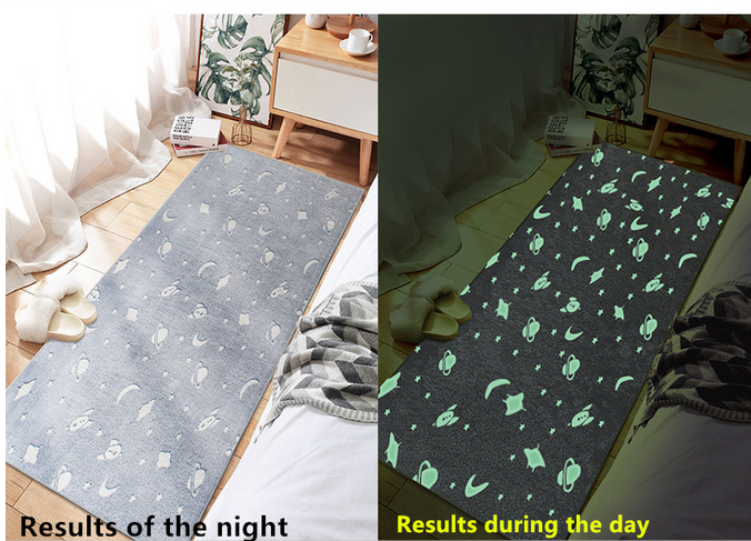 Luminous rayon carpet floor mat living room blanket bedroom blanket bed blanket