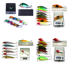 Fishing Lures 56 pcs/set Kit Mixed Including Minnow CrankBait Hooks Saltwater Freshwater Trout Bass