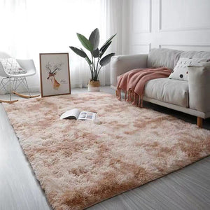 European style wool-like plain non-slip non-static carpet