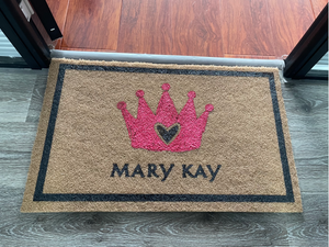 Outdoor Entrance Coir Door Mat customized Artificial Coconut Offset Printing Door Mat