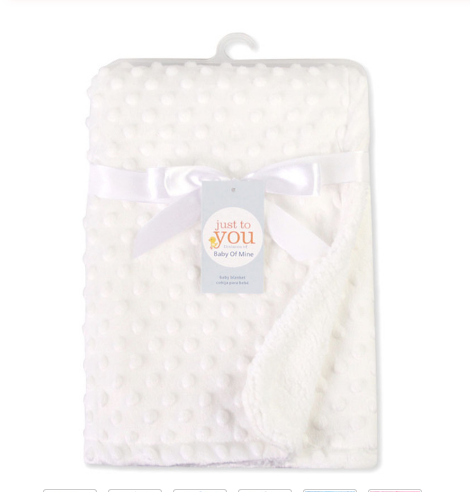 Baby Blanket & Swaddling Newborn Thermal Soft Fleece Blanket Solid Bedding Set Cotton Quilt