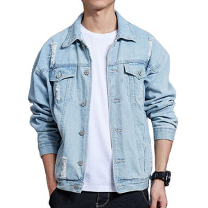 Sports Streetwear Patch Bluejeans Boys Mens Male Denim Baseball Jackets For Men