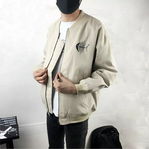 Men's Cotton Down Bomber Baseball Winter Jacket