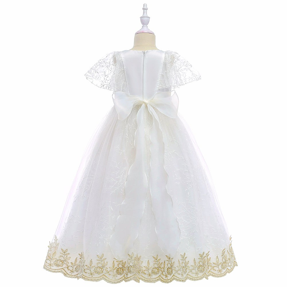 Kids Wedding Party Frock Long Prom Dress Children Gowns