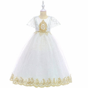 Kids Wedding Party Frock Long Prom Dress Children Gowns