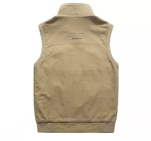 Men Autumn Plain Sleeveless Down Vest