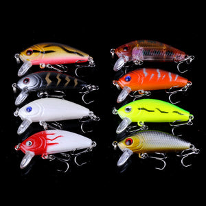 Fishing Lures 56 pcs/set Kit Mixed Including Minnow CrankBait Hooks Saltwater Freshwater Trout Bass