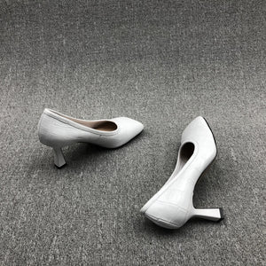 New arrival mid heel square toe women dress shoes ladies high heel shoes