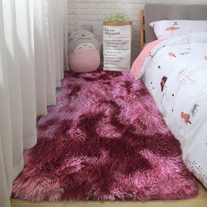 100% polyester long pile shaggy carpet for home bedroom room soft bedside fluffy carpet karpet