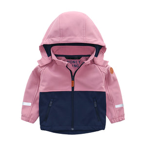 Kids Boys and girls softshell rain jacket baby boy clothes custom rain jacket