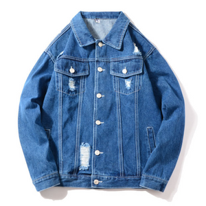 Sports Streetwear Patch Bluejeans Boys Mens Male Denim Baseball Jackets For Men