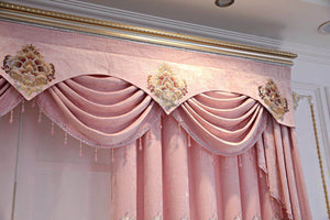 European design and cheap price embroidery sheer fabric luxury style curtain