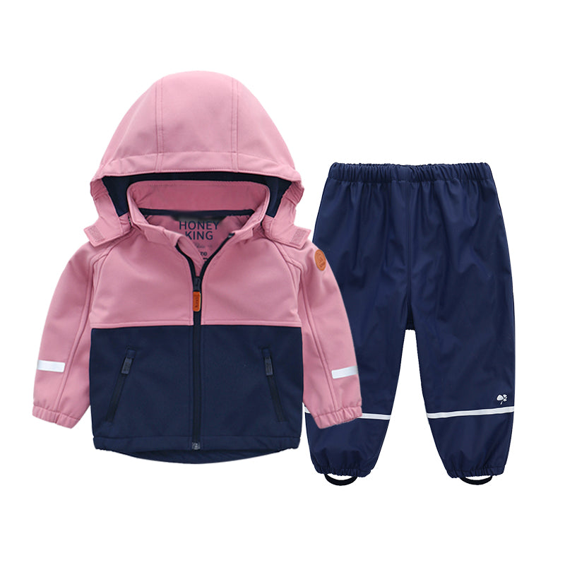 Kids Boys and girls softshell rain jacket baby boy clothes custom rain jacket