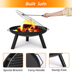 60CM 3 in 1 Portable Garden Fire Pit